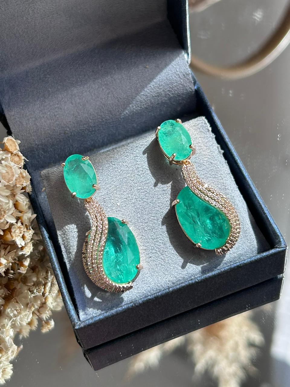 Conjunto Brinco e Anel Helena Médio Turmalina