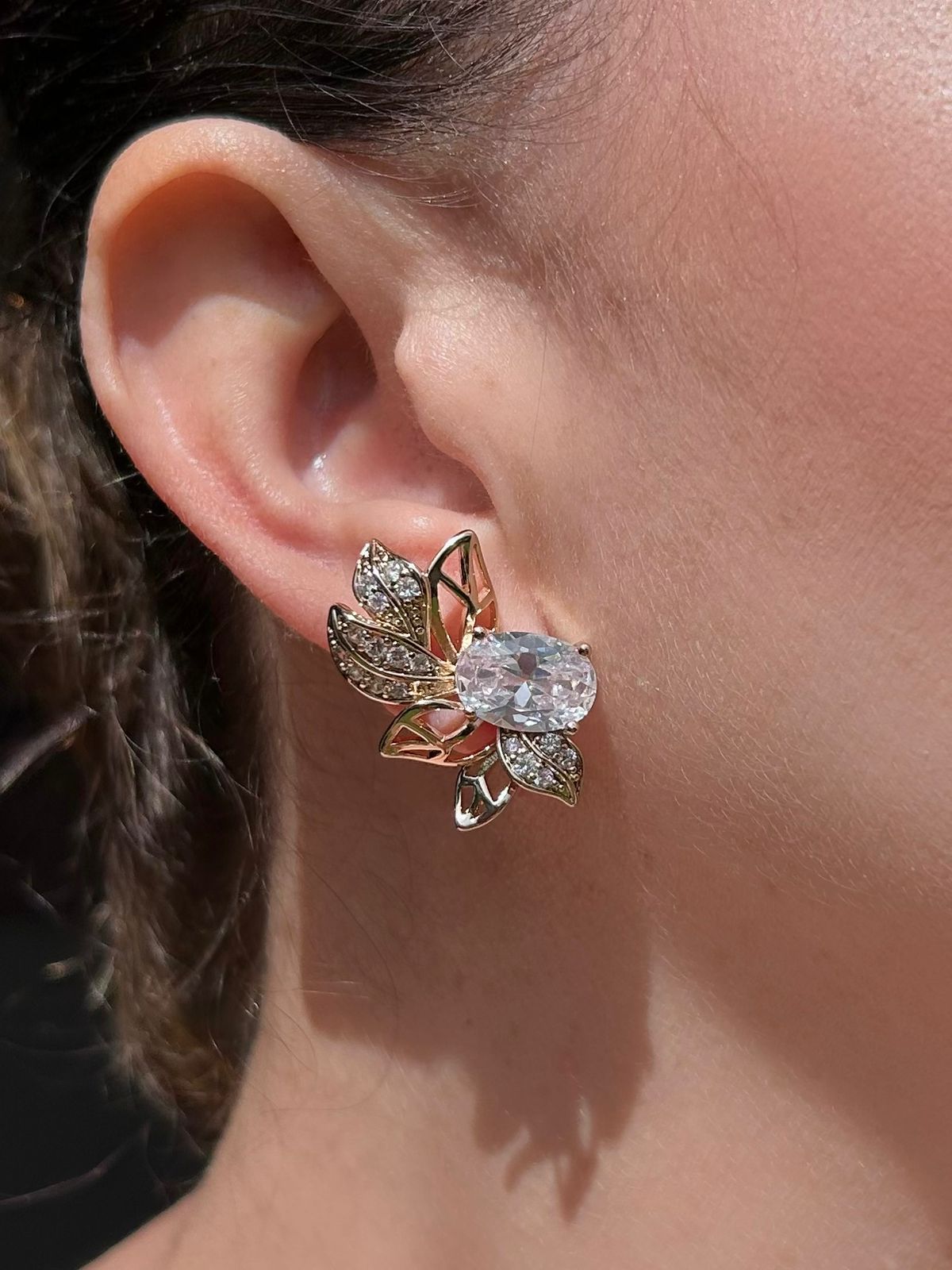 Brinco EarCuff Folhas