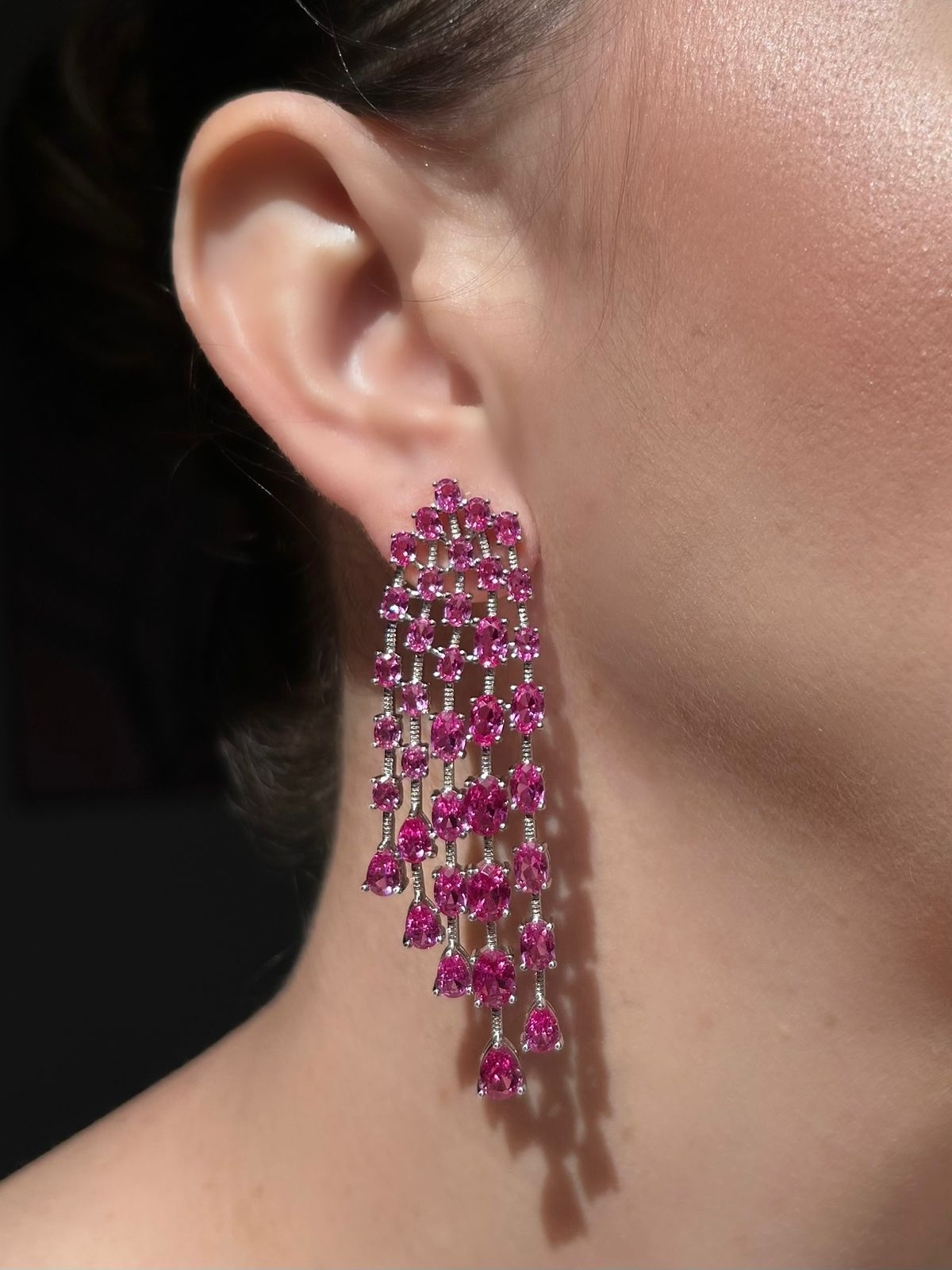 Brinco Chay Safira Rosa/Pink