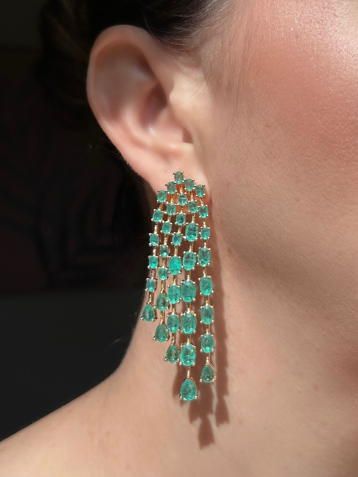 Brinco Chay Turmalina Dourado