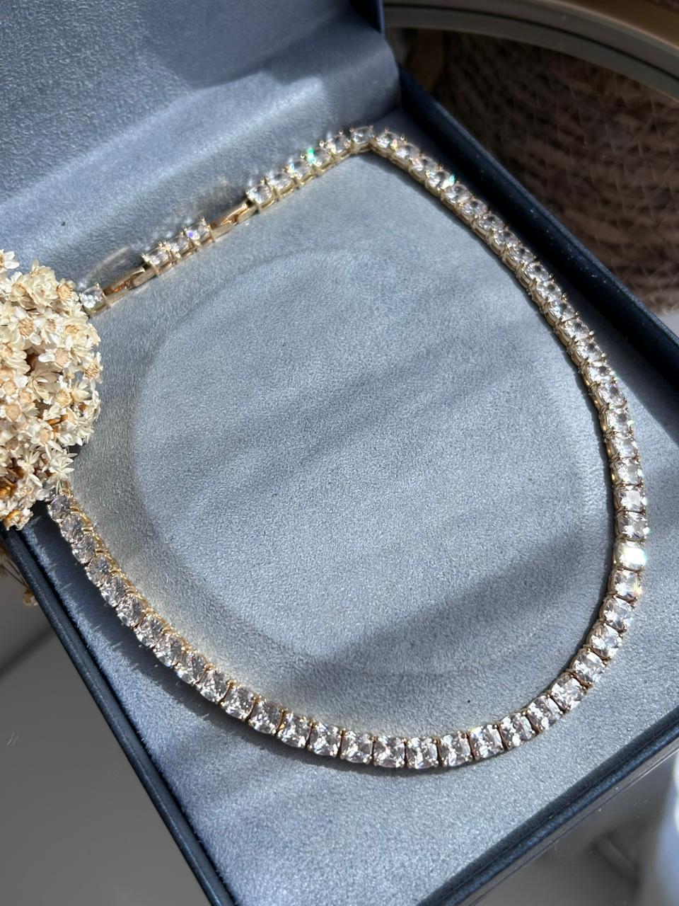 Colar Riviera Square Dourada