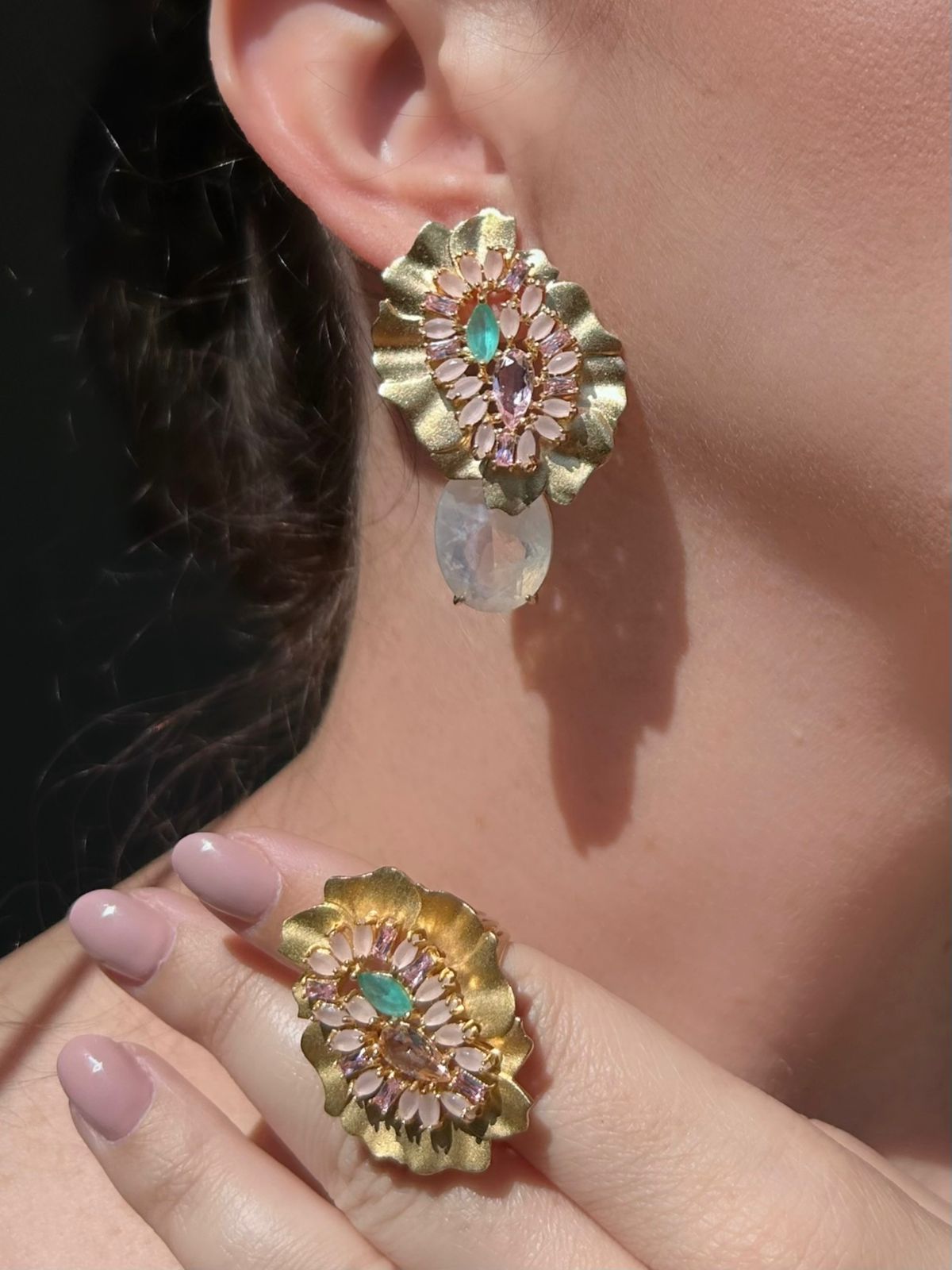 Conjunto Organico Quartzo Branco