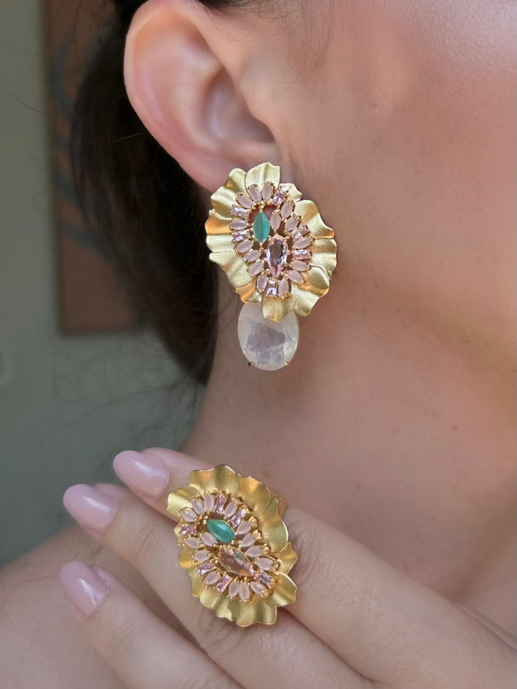 Conjunto Organico Quartzo Branco