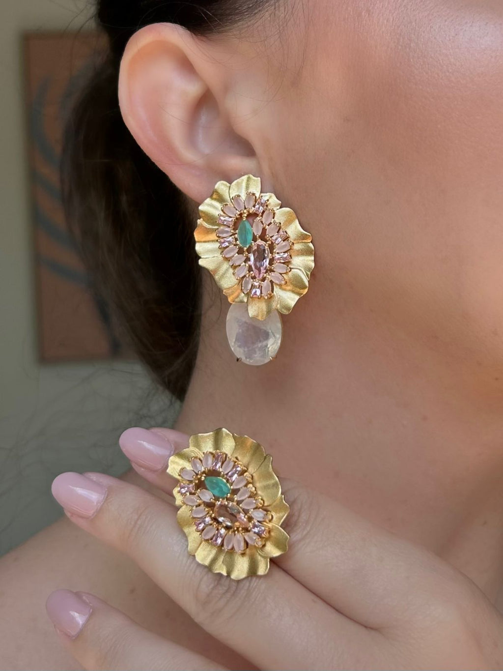 Conjunto Organico Quartzo Branco