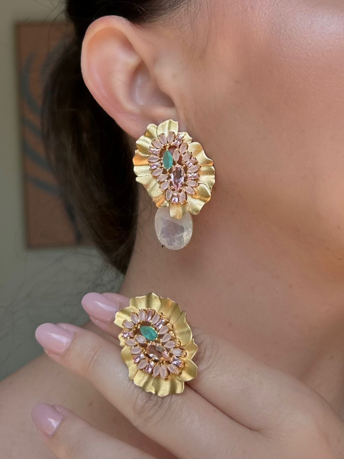 Conjunto Organico Quartzo Branco