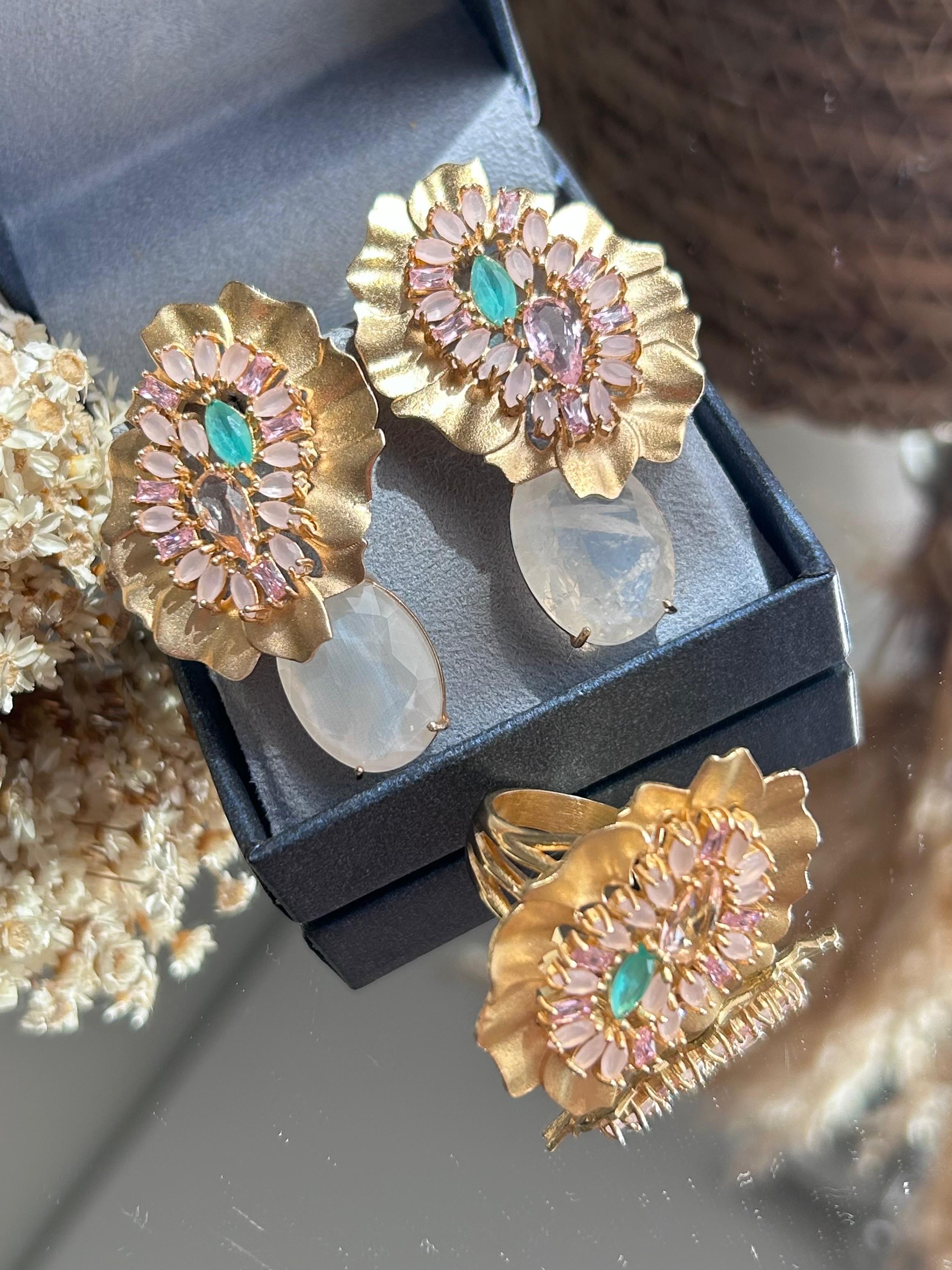 Conjunto Organico Quartzo Branco