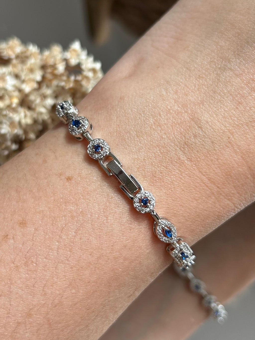 Pulseira Riviera Shapes Azul Safira