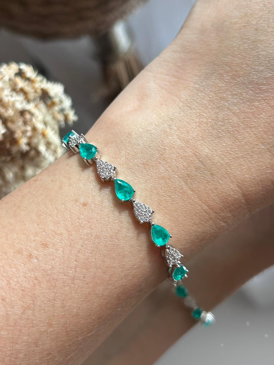 Pulseira Gotas Mescladas Turmalina