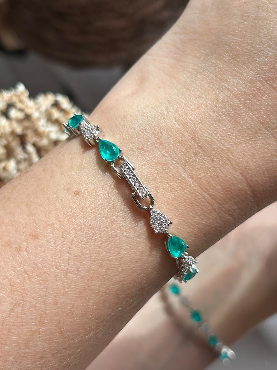 Pulseira Gotas Mescladas Turmalina