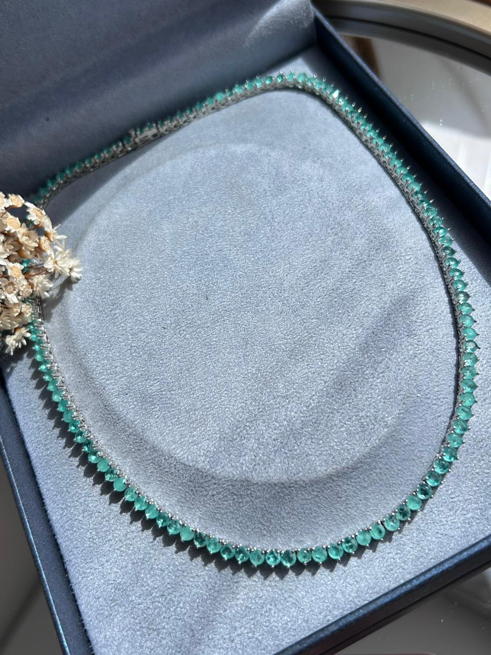 Colar Riviera 3mm 3Garras Turmalina Fusion