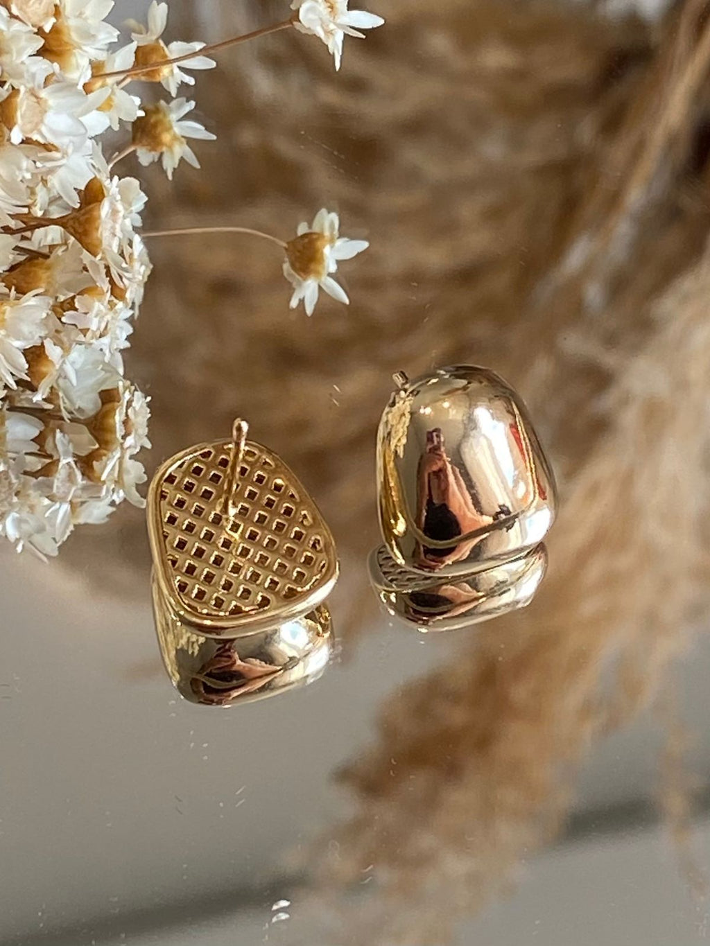 Brinco Retangular Liso