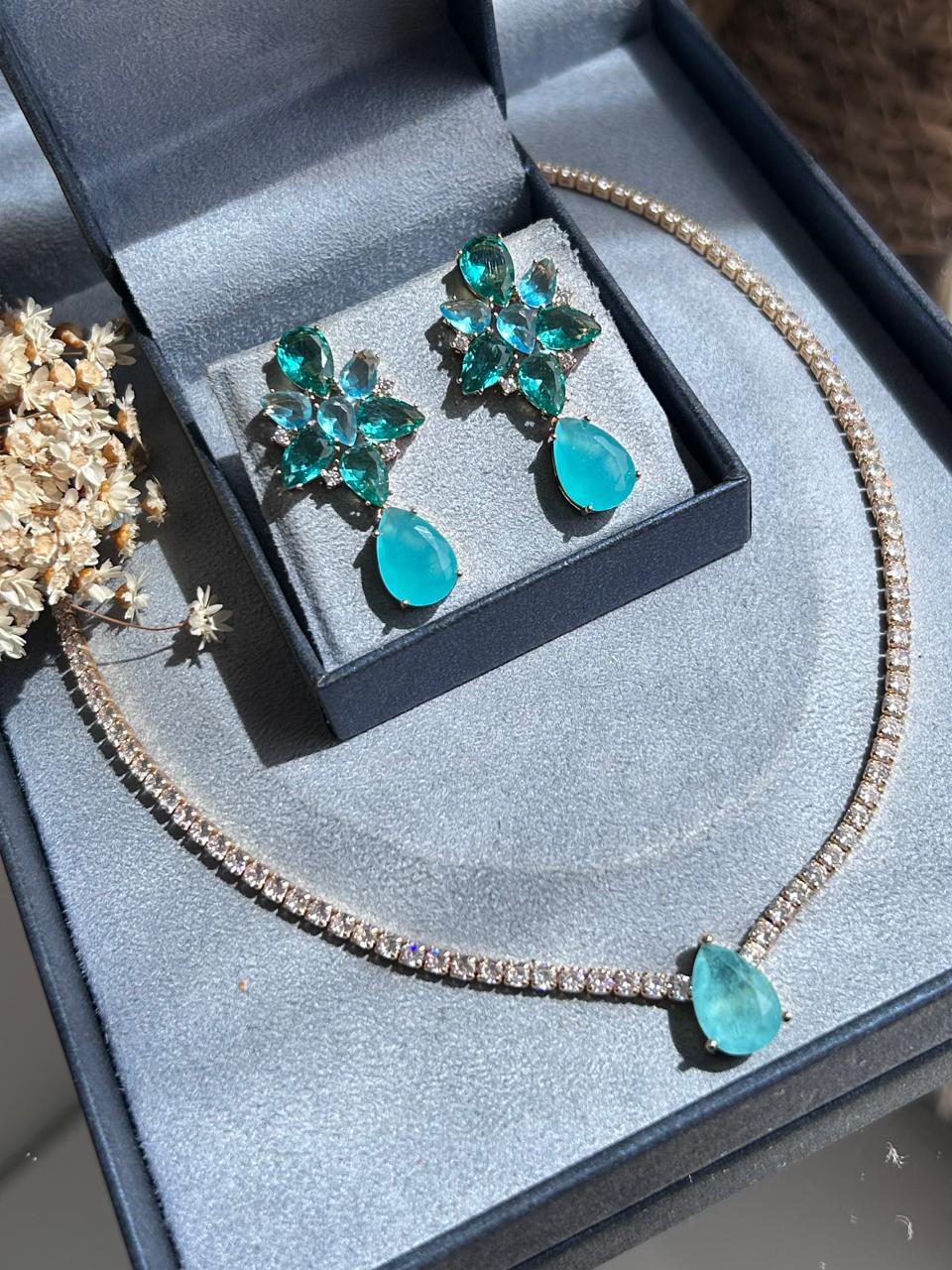 Brinco Fer Verde Turmalina