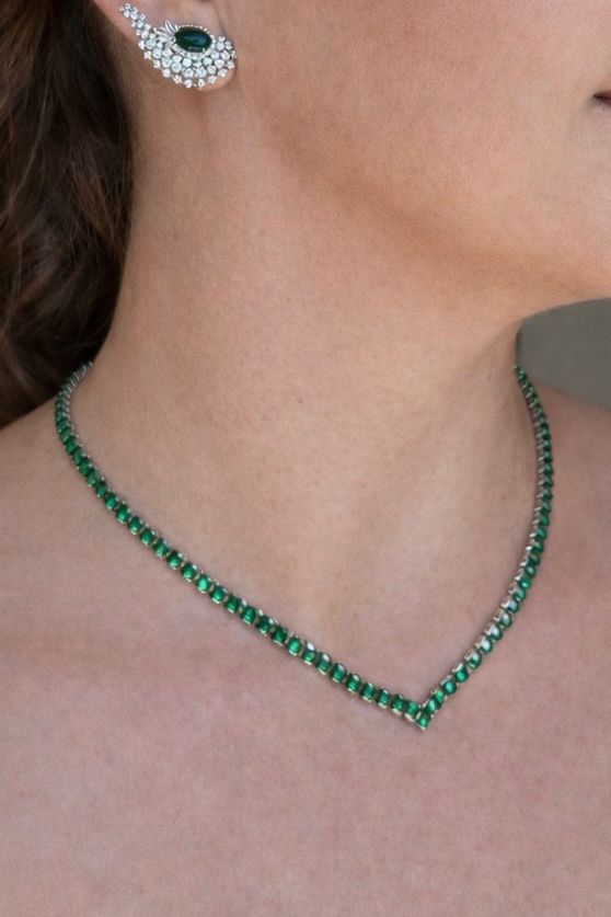 Colar Riviera Square Verde Esmeralda