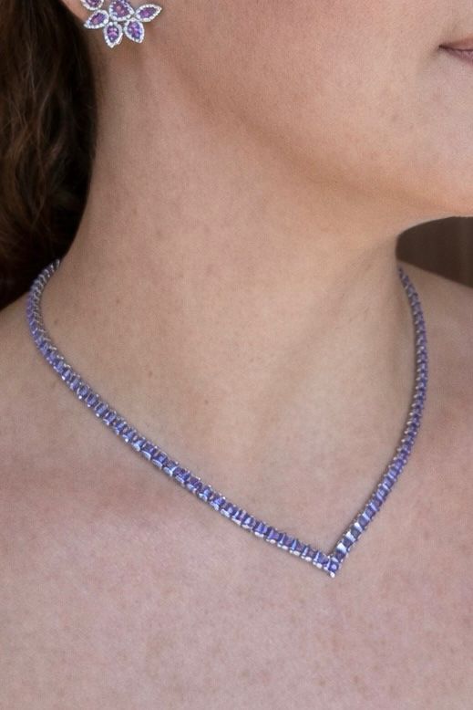 Colar Riviera Square Ametista