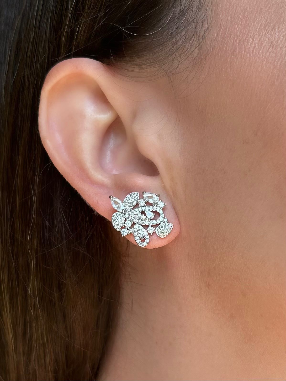 Brinco Detalhes Zirconias