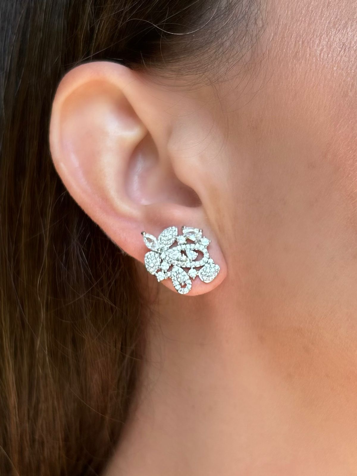 Brinco Detalhes Zirconias