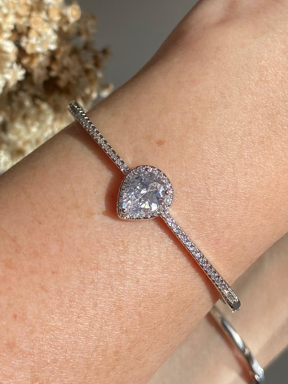 Bracelete Gota Incolor