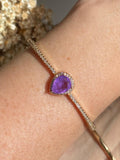 Bracelete Gota Ultra Violet Dourado