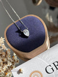 Colar Pear Cut 7x10 2,0ct Moissanite