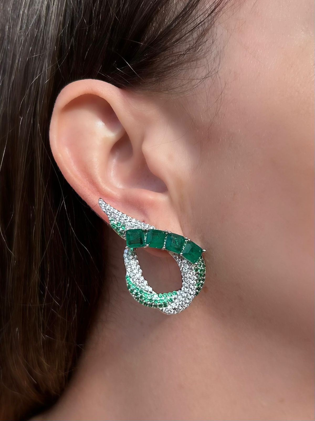 Brinco Gio Verde Esmeralda