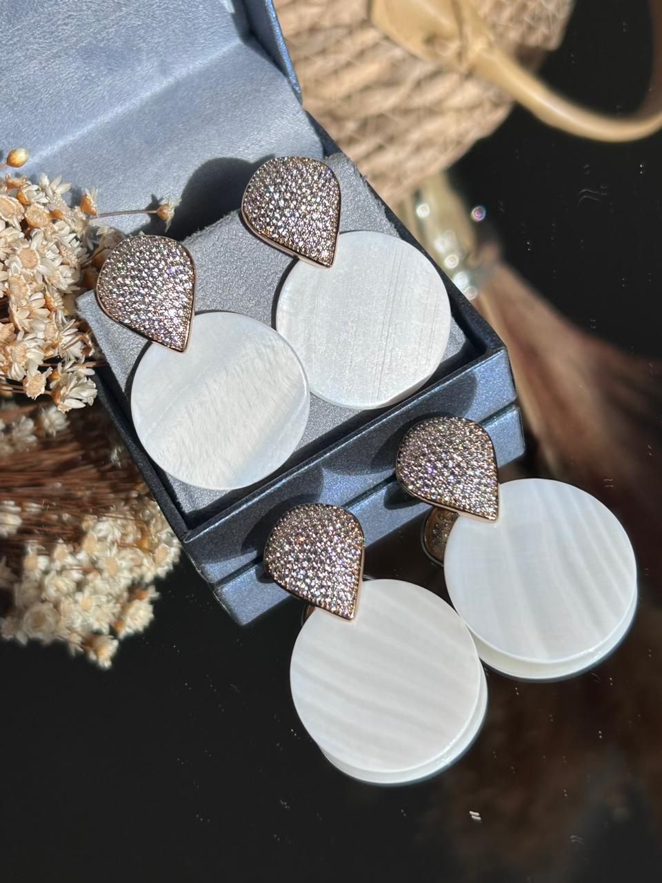 Brinco Mandala Madre Pérola