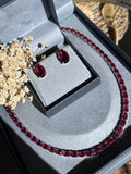 Conjunto Brinco e Colar Riviera Rubelita