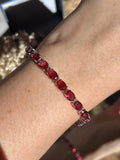 Pulseira Riviera Pedras Ovais Rubelita