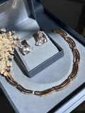 Conjunto Brinco e Colar Choker