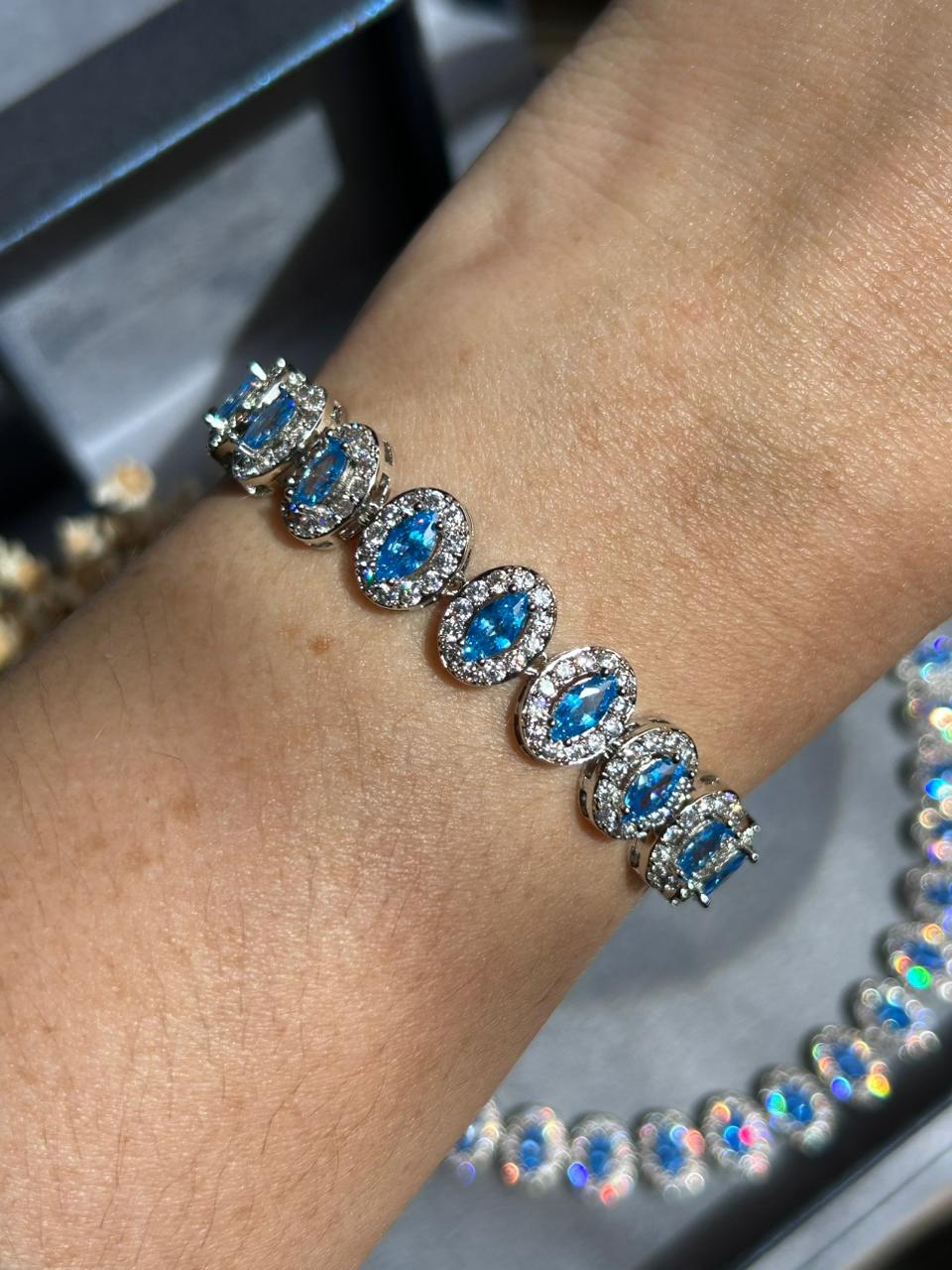 Pulseira Riviera Azul Topazio