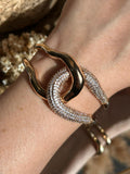 Bracelete Duo Organico Dourado