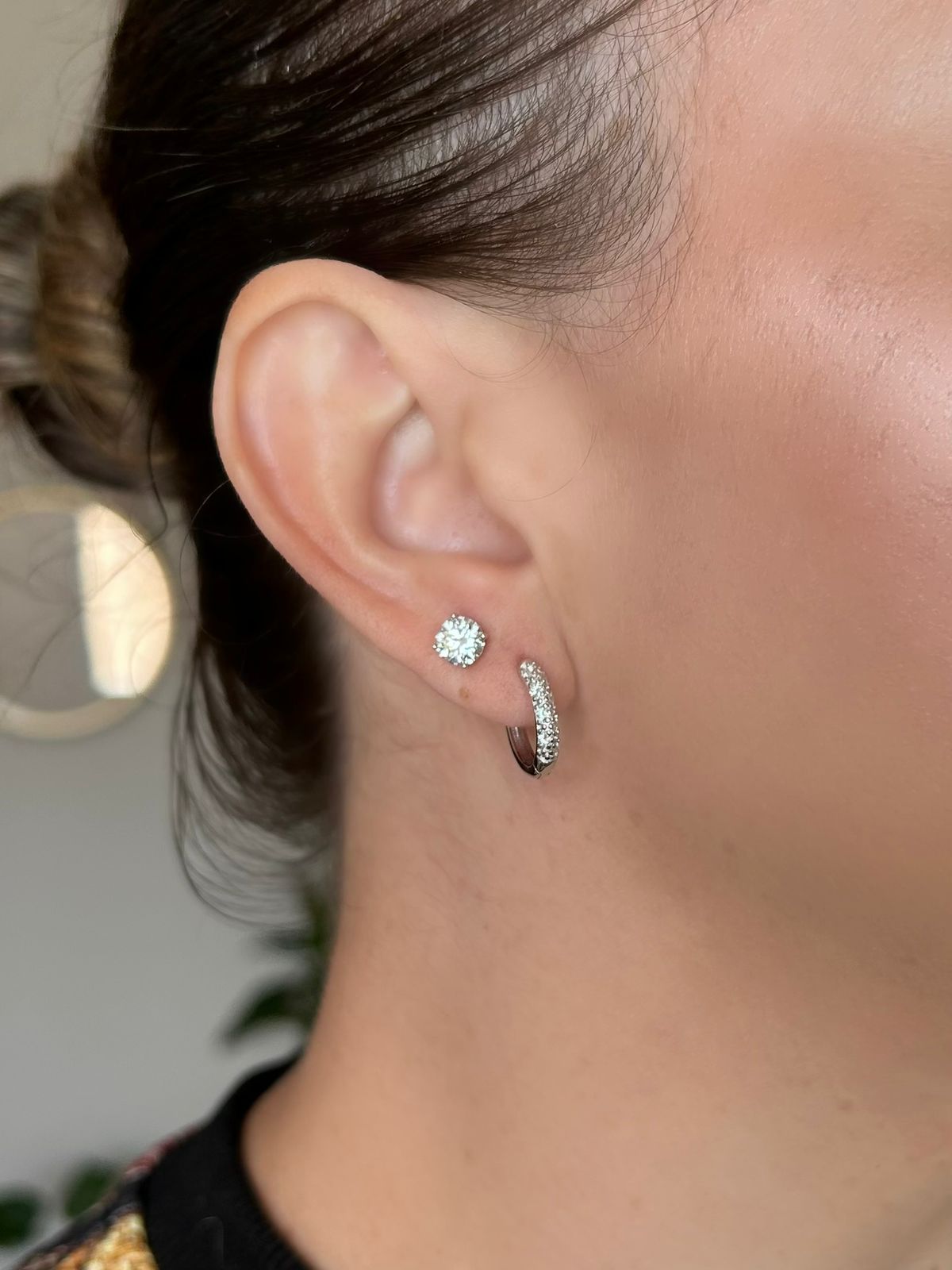 Brinco Argola Moissanite 0,78ct