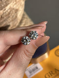Brinco Solitário Moissanite 9mm 3,0ct