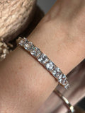 Bracelete Pedras Quadradas Dourado