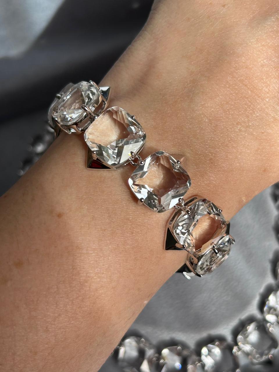 Pulseira Cristal Quadrado
