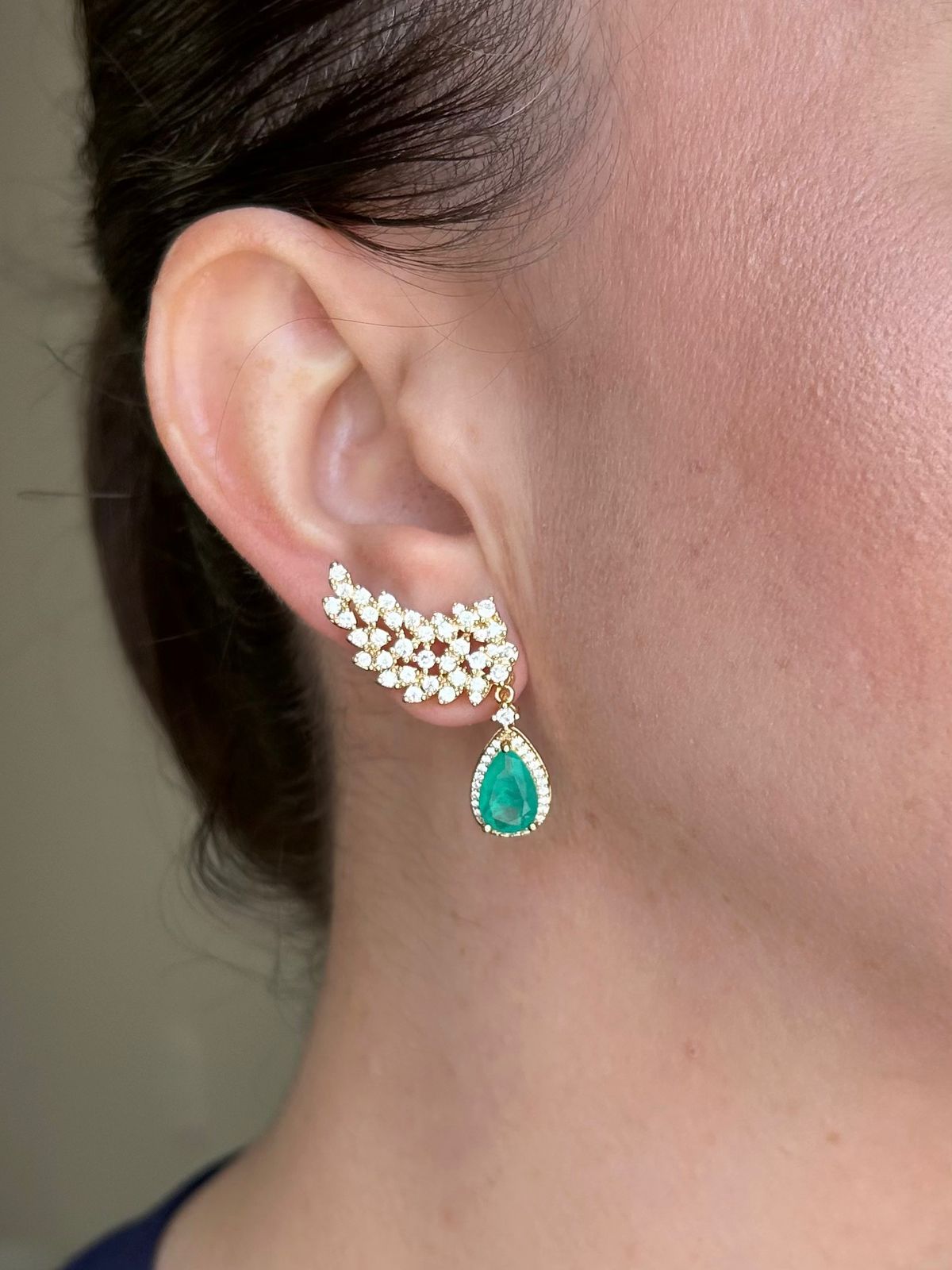 EarCuff Kate Turmalina Dourado