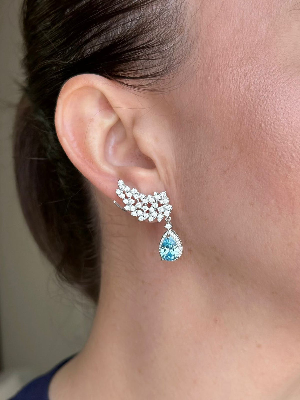 EarCuff Kate Agua Marinha