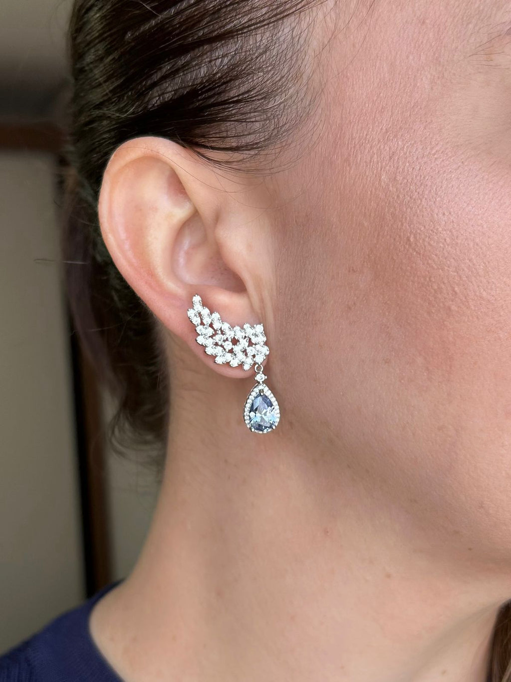 EarCuff Kate Azul Celeste