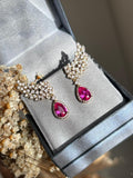 EarCuff Kate Safira Rosa/Pink Dourado