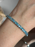 Bracelete Vivi Gotas Água Marinha