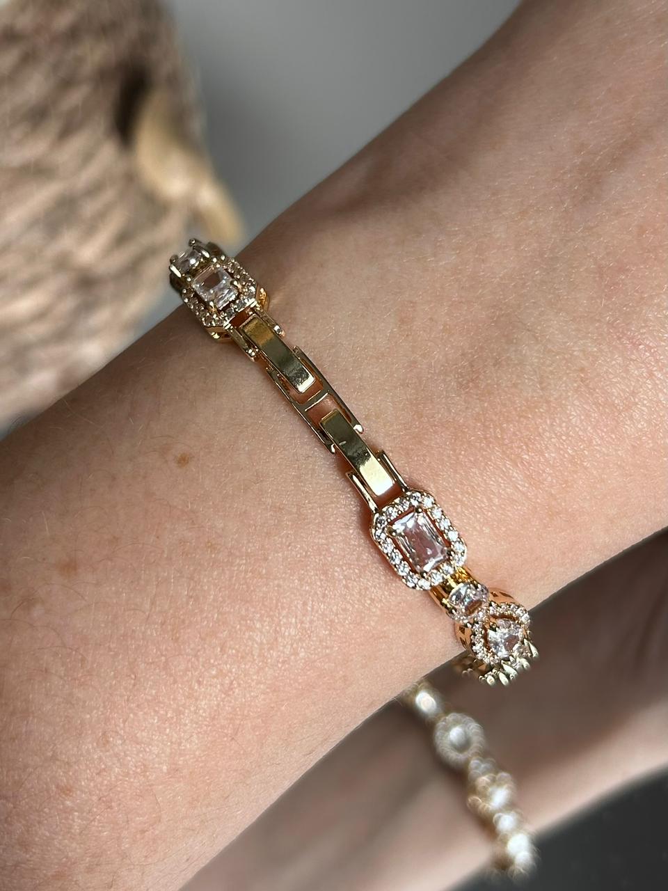 Pulseira Riviera Nina Dourada