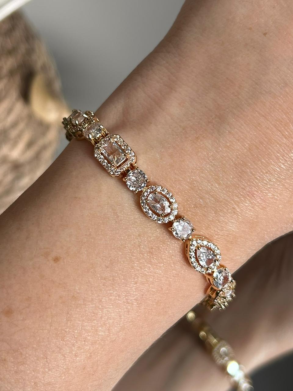 Pulseira Riviera Nina Dourada