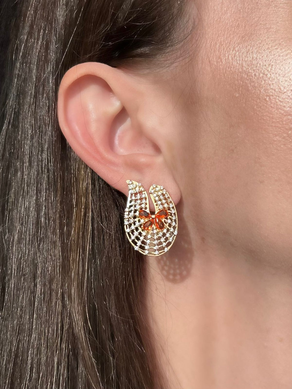 Brinco Detalhes Tangerina
