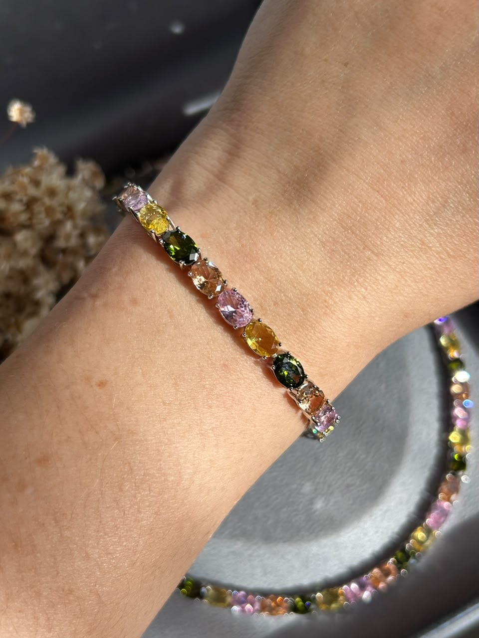 Pulseira Riviera Pedras Ovais Helenita