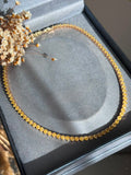 Colar Riviera Shine Fancy Yellow Dourada