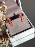 Brinco Mini EarCuff Shine Aperol/Tangerina Dourado