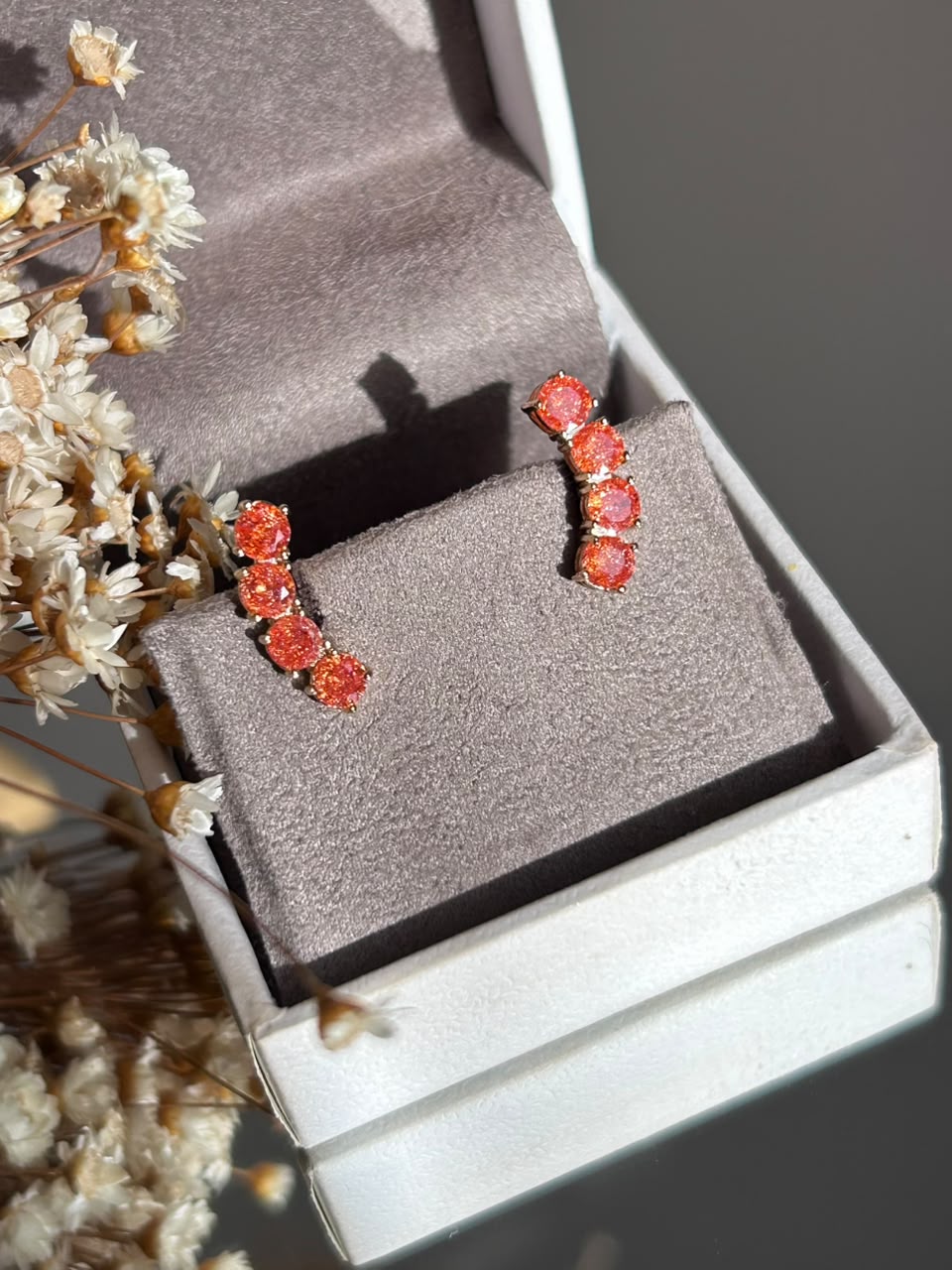 Brinco Mini EarCuff Shine Aperol/Tangerina Dourado