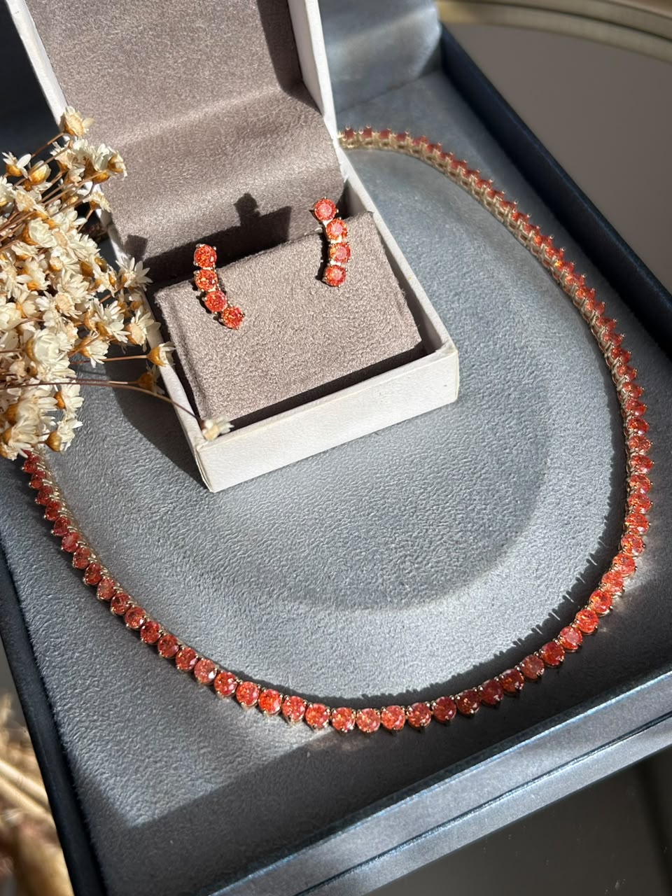 Brinco Mini EarCuff Shine Aperol/Tangerina Dourado