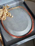 Colar Riviera Shine Aperol/Tangerina Dourado