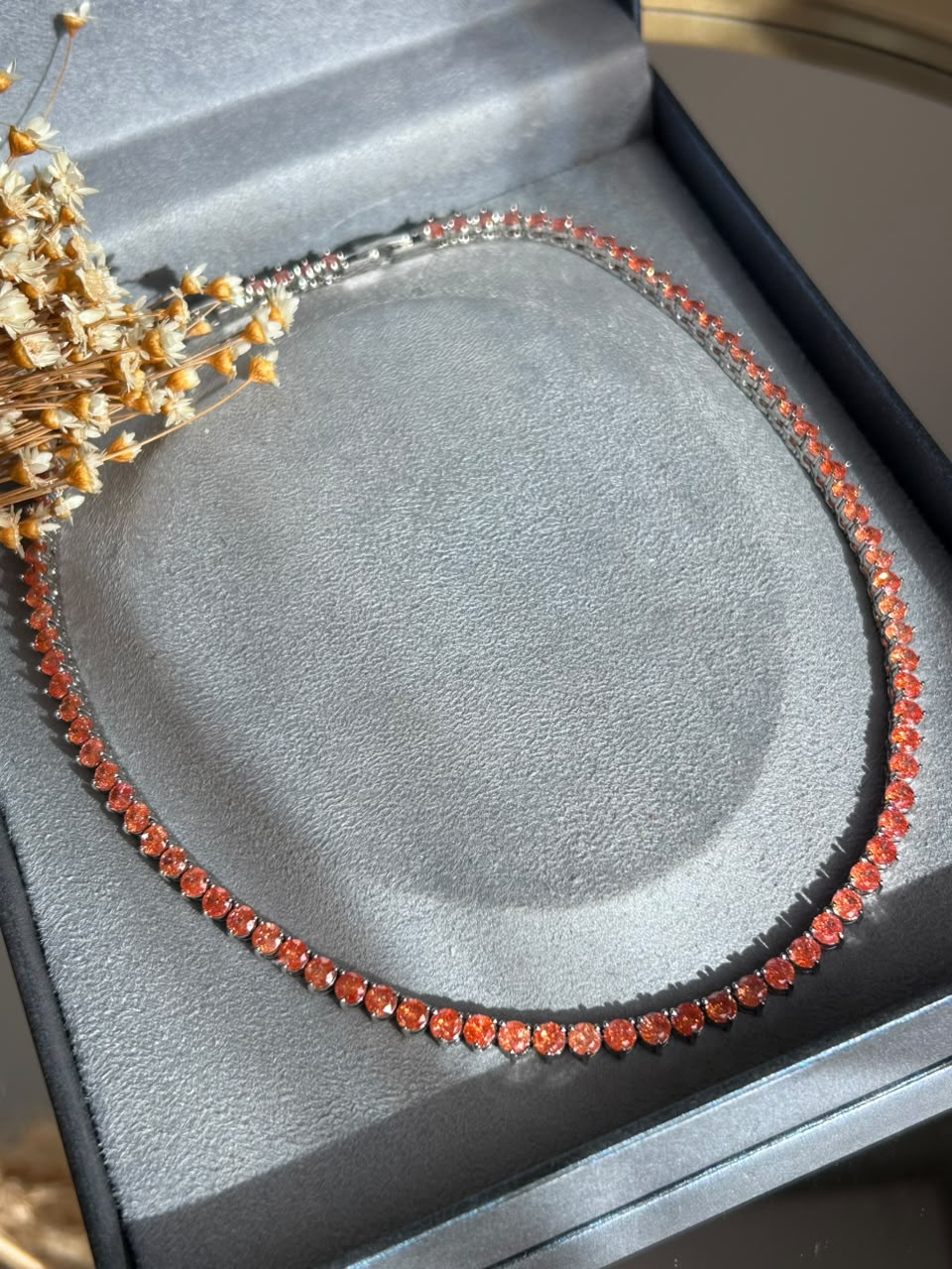 Colar Riviera Shine Aperol/Tangerina