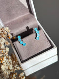 Brinco Mini EarCuff Shine Azul Celeste